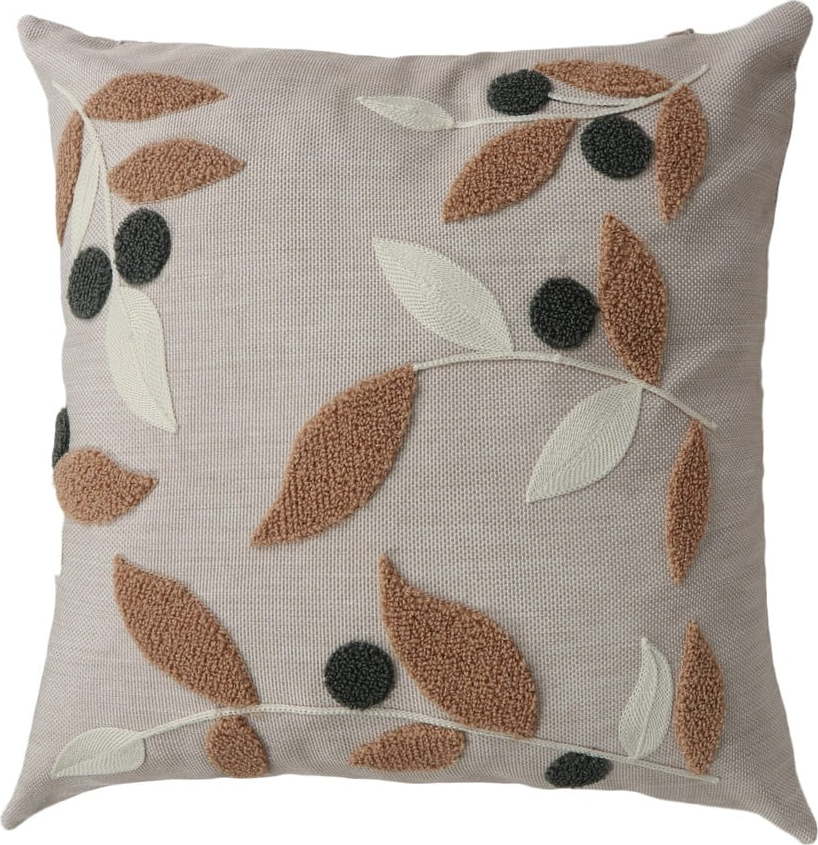 Lněný dekorační polštář 43x43 cm Sonbahar – Mioli Decor Mioli Decor