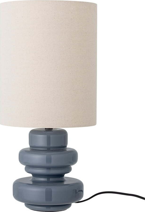 Modrá stolní lampa s textilním stínidlem (výška 51 cm) Fabiola – Bloomingville Bloomingville