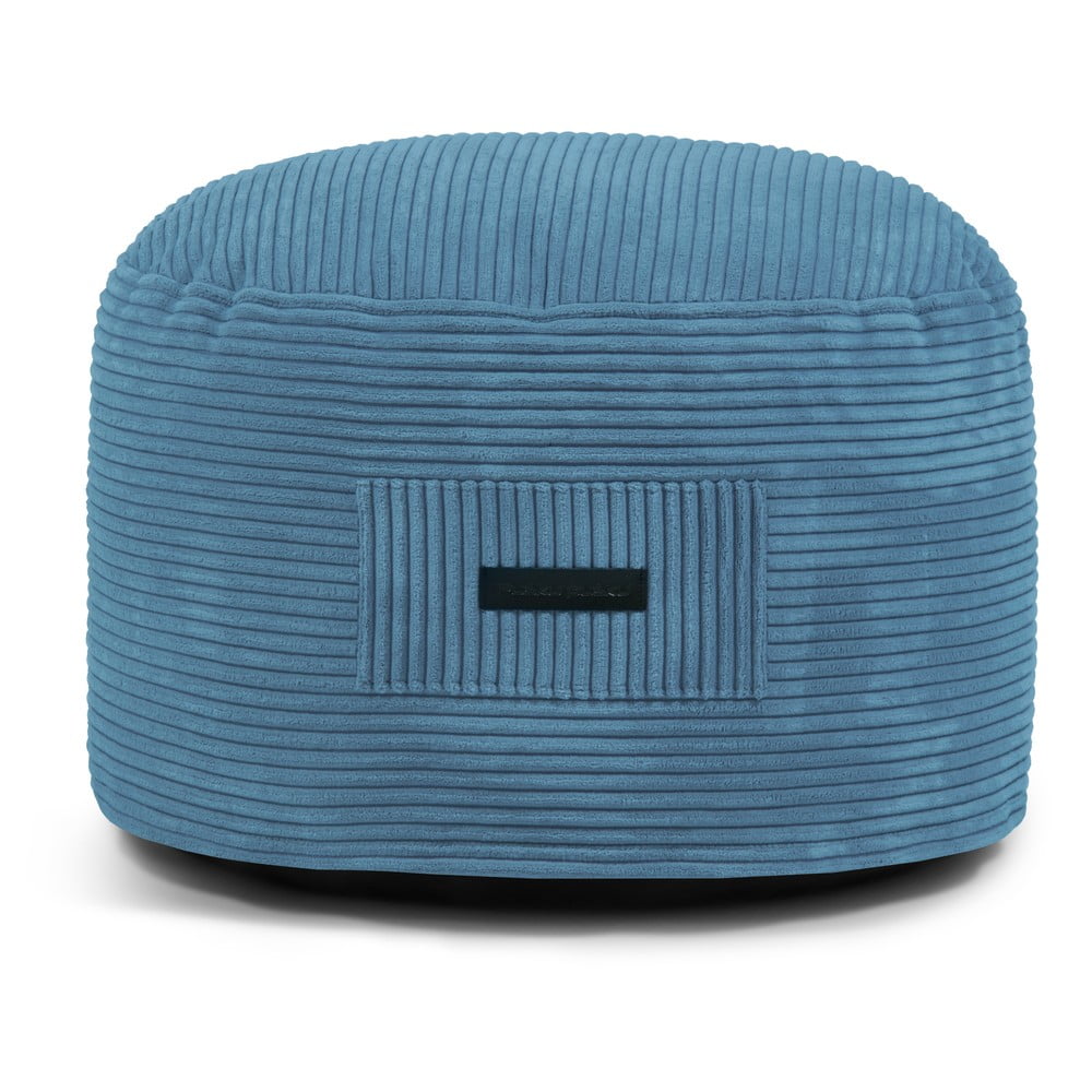 Modrý manšestrový taburet Om 60 – SLOWDOWN SLOWDOWN