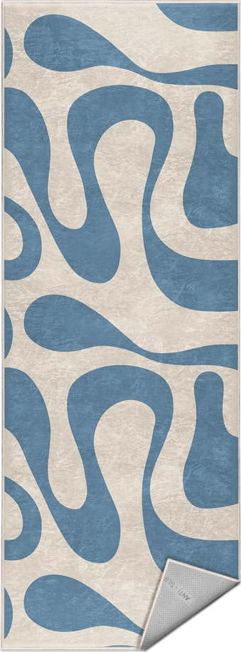 Modrý pratelný běhoun 60x230 cm Blue Latte – Mila Home Mila Home