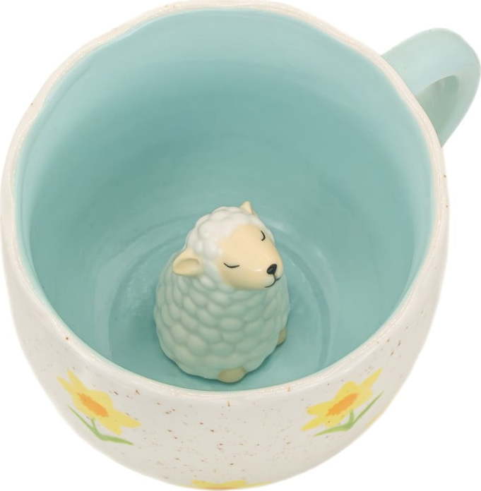 Modrý/krémový porcelánový hrnek 350 ml Surprise Sheep – Sass & Belle Sass & Belle