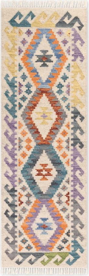 Oboustranný ručně tkaný vlněný běhoun 60x190 cm Kamal Oasis – Nouristan Hanse Home