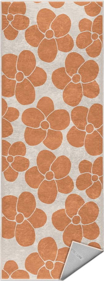 Oranžový pratelný běhoun 60x230 cm Orange Meadow – Mila Home Mila Home