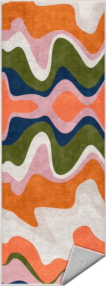 Oranžový pratelný běhoun 80x200 cm Squiggly Orange – Mila Home Mila Home