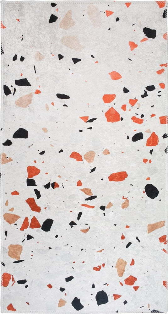 Oranžový/slonovinový pratelný koberec 160x230 cm Italian Stone – Vitaus Vitaus