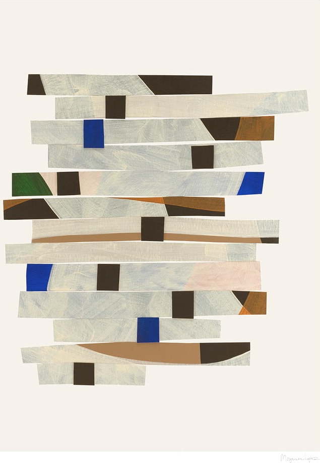 Plakát 50x70 cm Cut up Stripes – Berit Mogensen Lopez – The Poster Club The Poster Club