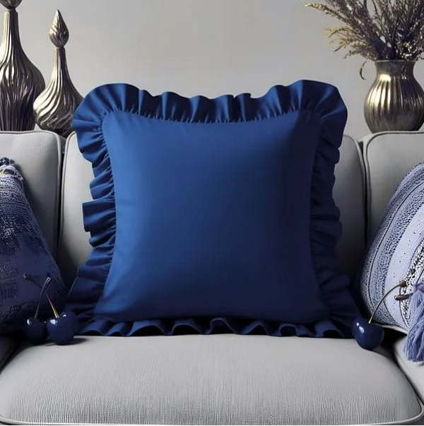 Povlak na polštář s příměsí bavlny 40x40 cm Ruffled – Mila Home Mila Home