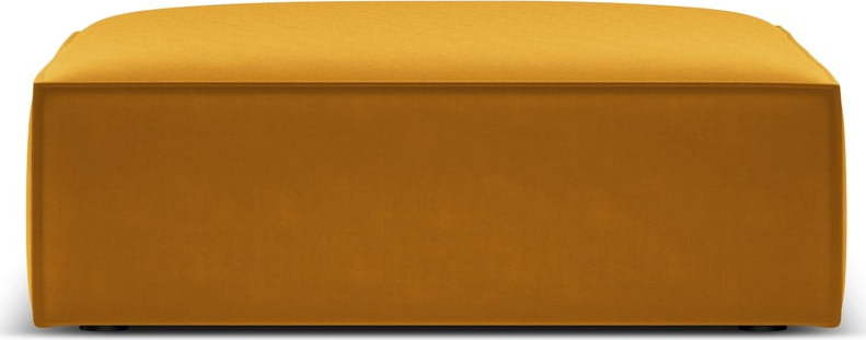 Sametová podnožka v hořčicové barvě Vanda – Mazzini Sofas Mazzini Sofas