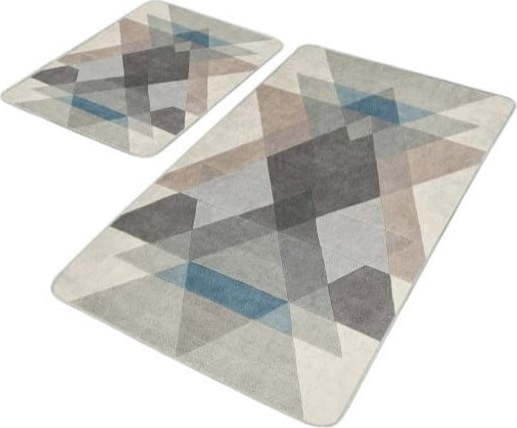 Sametové koupelnové předložky v sadě 2 ks 60x100 cm – Mila Home Mila Home