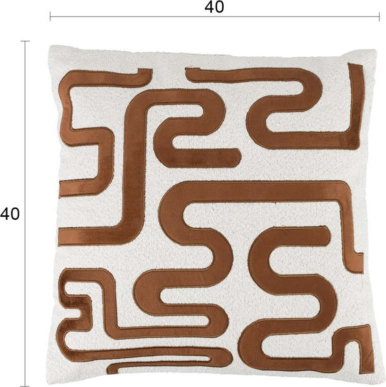 Sametový dekorační polštář 40x40 cm Ayur – White Label White Label