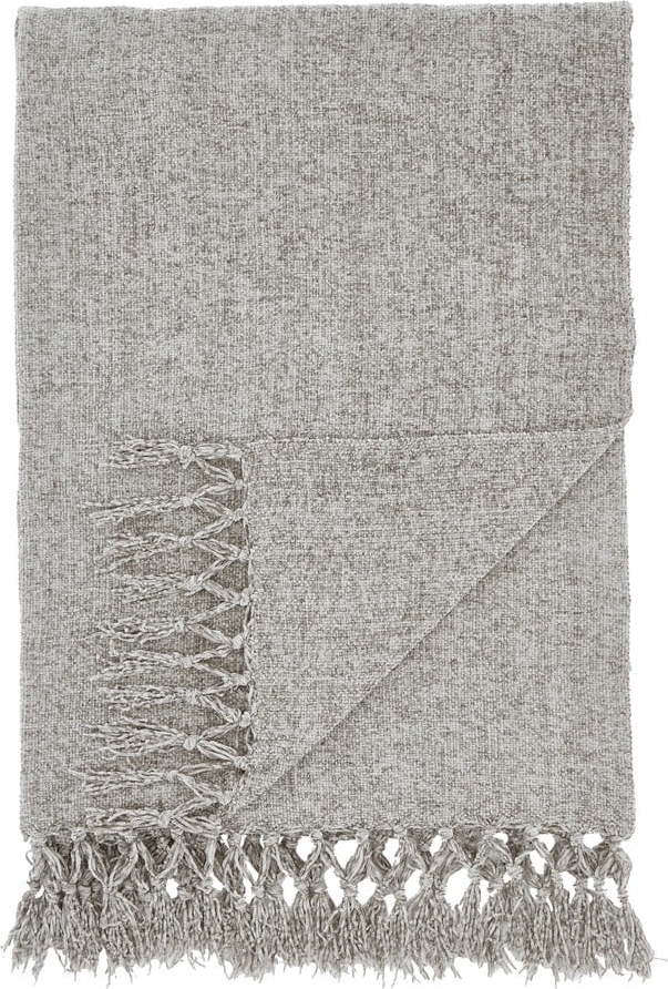 Šedá deka z žinylky 130x170 cm Wilson – Catherine Lansfield Catherine Lansfield