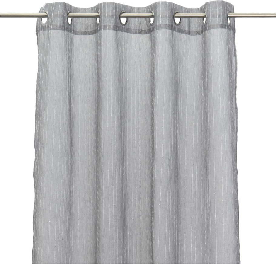 Šedá záclona 140x260 cm Vertical Thread – Casa Selección Casa Selección