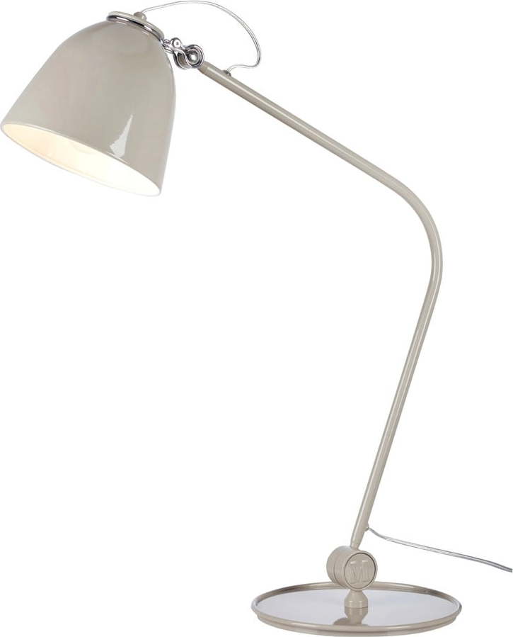 Šedobéžová stolní lampa s kovovým stínidlem (výška 47 cm) Tilt – Markslöjd Markslöjd