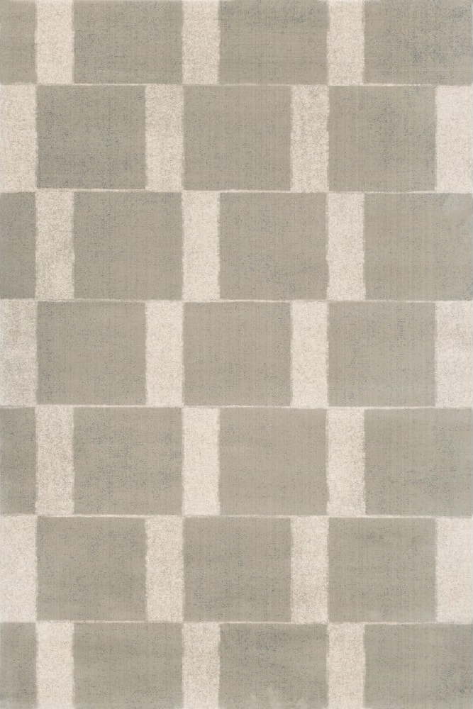 Šedobéžový vlněný koberec 133x190 cm Agnus Pavement – Agnella Agnella