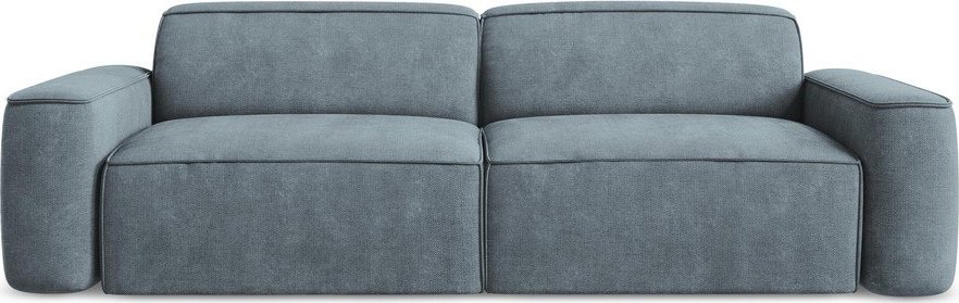 Šedomodrá žinylková pohovka 244 cm Omao – Makamii Makamii