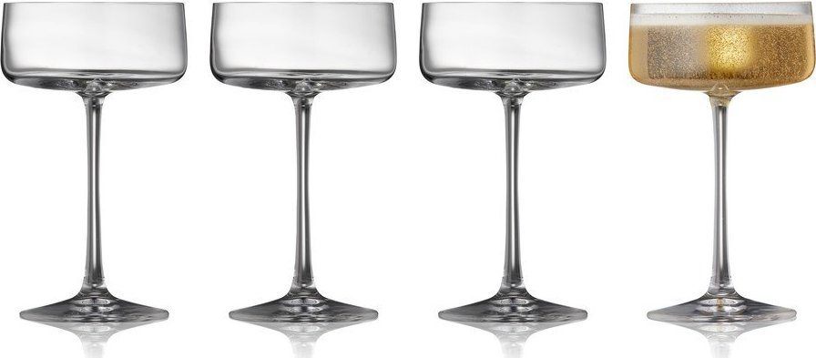 Skleničky v sadě 4 ks na sekt 260 ml Zero – Lyngby Glas Lyngby Glas