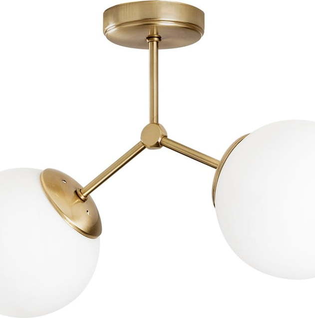 Stropní svítidlo v bílo-zlaté barvě Opviq lights Damar Opviq lights