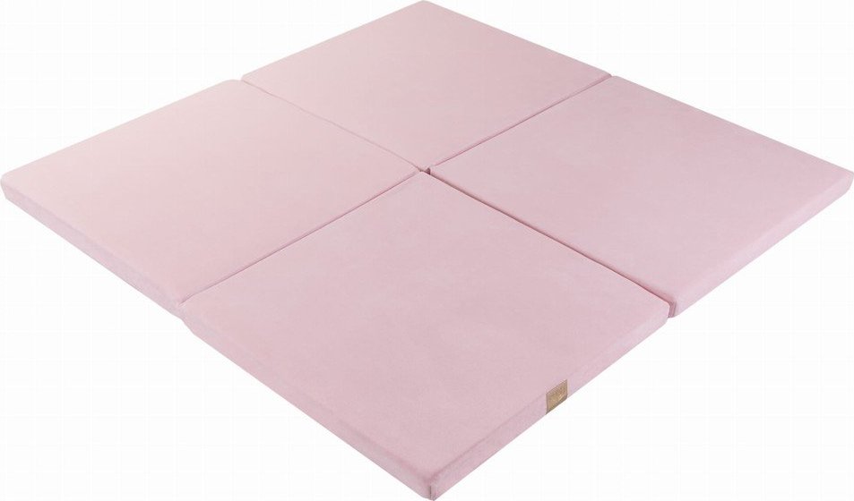 Světle růžová dětská hrací podložka 120x120 cm – Meowbaby MeowBaby