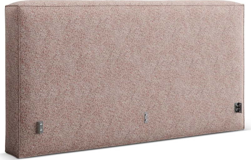 Světle růžové čalouněné čelo postele 249x100 cm Olivia – Micadoni Micadoni