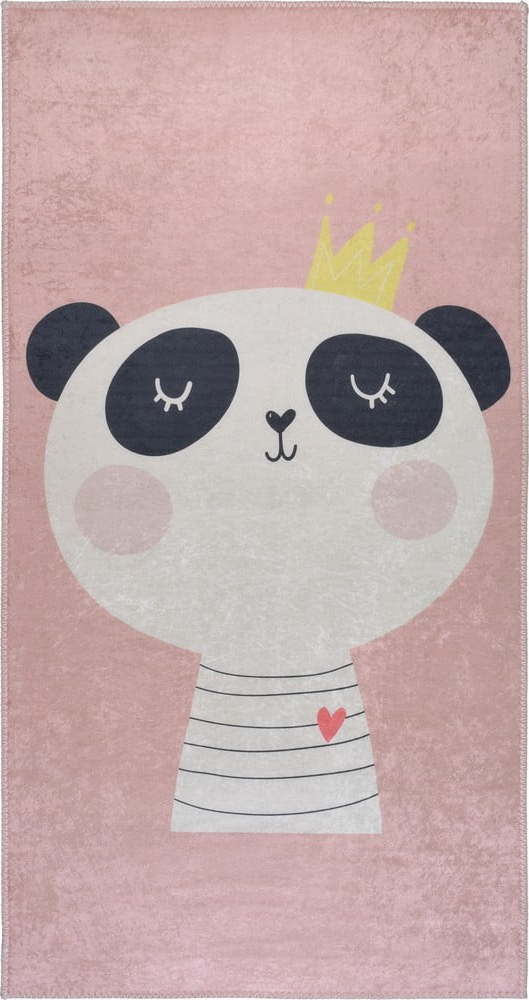Světle růžový pratelný dětský koberec 100x160 cm Royalty Mascot – Vitaus Vitaus