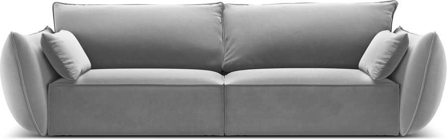 Světle šedá sametová pohovka 208 cm Vanda – Mazzini Sofas Mazzini Sofas