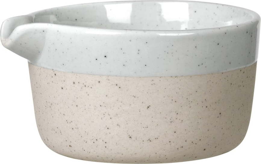 Světle šedá/béžová keramická konvička na mléko 150 ml Sablo – Blomus Blomus