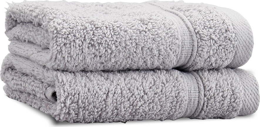 Světle šedé froté bavlněné ručníky v sadě 2 ks 30x30 cm Zero Twist – Catherine Lansfield Catherine Lansfield