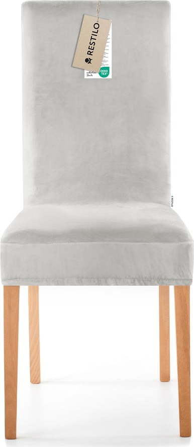 Světle šedý napínací potah na židli 48 cm Sento – Restilo Restilo