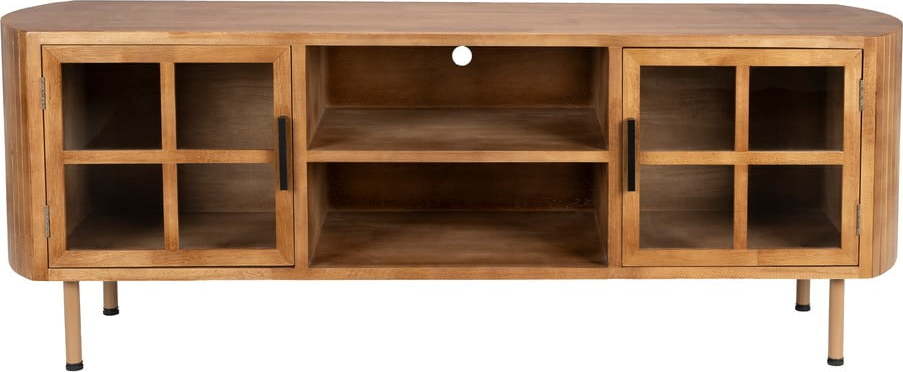 TV stolek z kaučukového dřeva v přírodní barvě 150x55x38 cm Yaz – White Label White Label