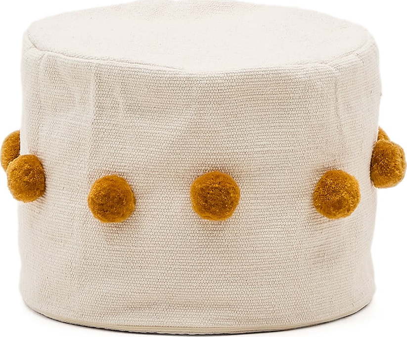 Taburet v hořčicové barvě/béžový Manua – Kave Home Kave Home