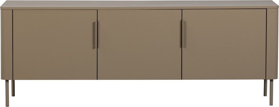 Taupe TV stolek z borovicového dřeva 154x56x44 cm Gunnar – WOOOD WOOOD