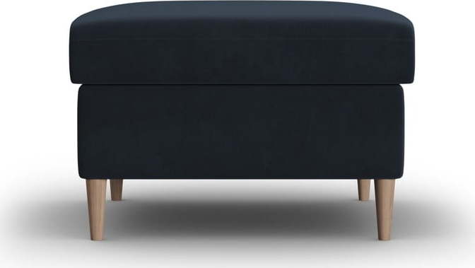 Tmavě modrá sametová podnožka Kyoto – Cosmopolitan Design Cosmopolitan design