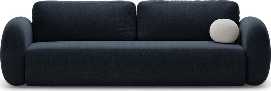 Tmavě modrá žinylková rozkládací/s úložným prostorem pohovka 262 cm Tonale – Cosmopolitan Design Cosmopolitan design