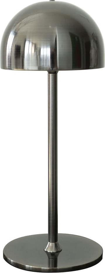 Tmavě šedá LED stolní lampa na dálkové ovládání s kovovým stínidlem (výška 30 cm) Tim – Sirius Sirius