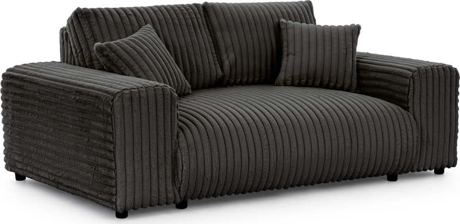 Tmavě šedá manšestrová pohovka 178 cm Justin – Ropez Ropez