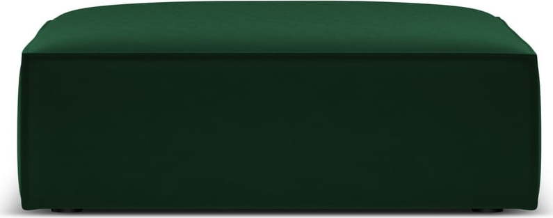 Tmavě zelená sametová podnožka Vanda – Mazzini Sofas Mazzini Sofas