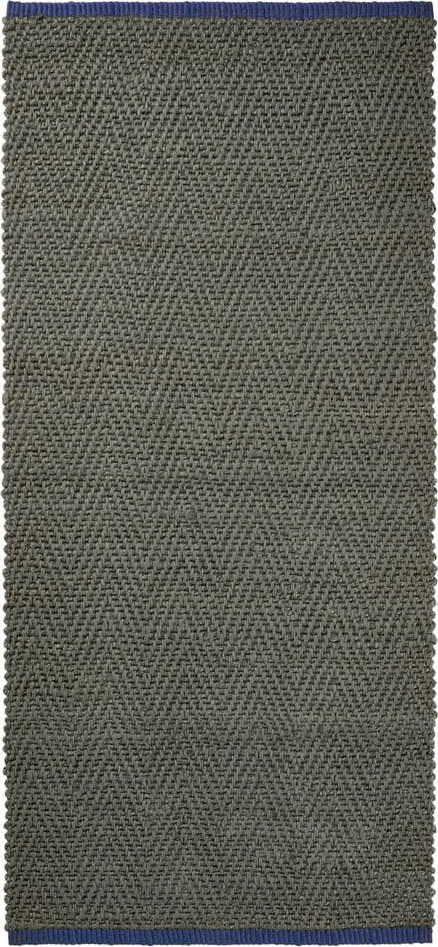 Tmavě zelený jutový běhoun 70x150 cm Notes – Mette Ditmer Denmark Mette Ditmer Denmark