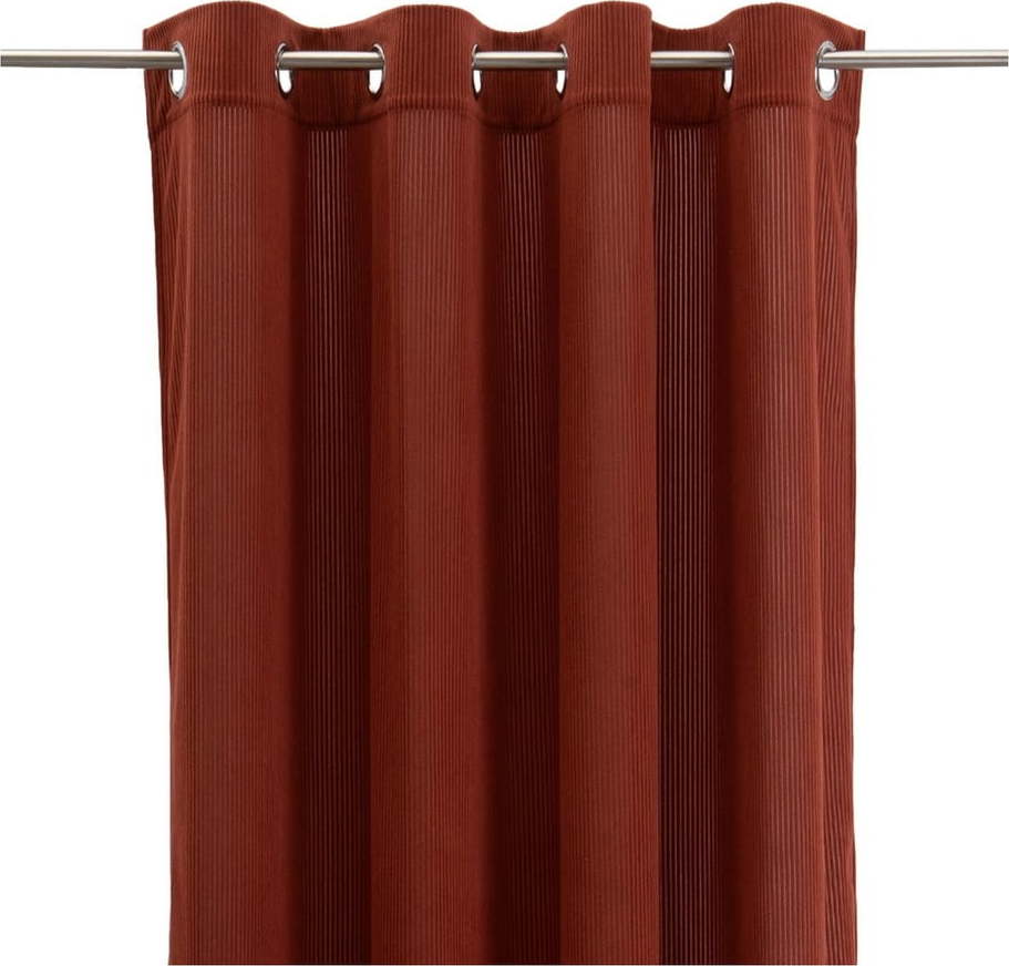 V terakotové barvě manšestrový závěs 140x260 cm Merely – Casa Selección Casa Selección