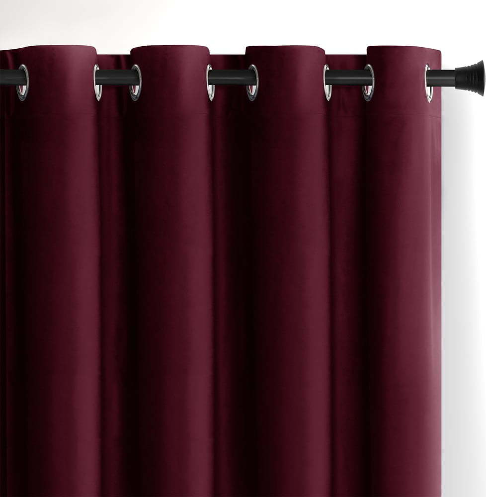 Vínový sametový dimout závěs 140x270 cm Eyelets – Restilo Restilo