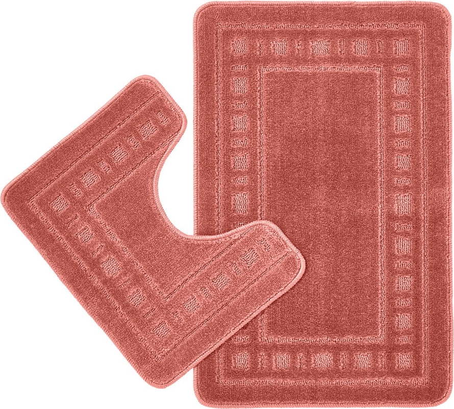 WC koupelnové předložky v sadě 2 ks v terakotové barvě 50x80 cm Armoni – Catherine Lansfield Catherine Lansfield