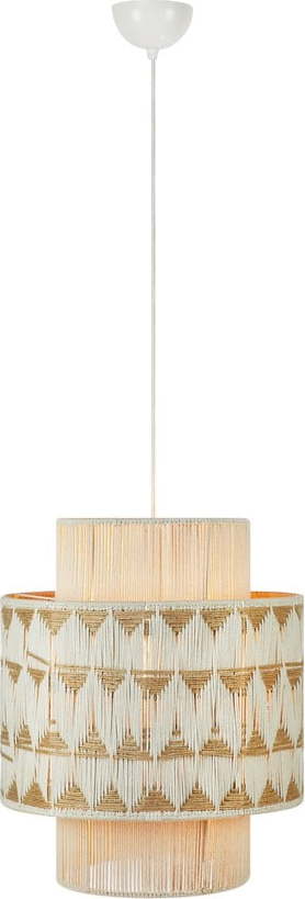 Závěsné svítidlo v přírodní barvě se stínidlem z textilu a juty ø 45 cm Ano – Markslöjd Markslöjd