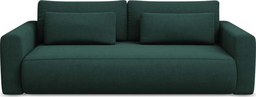 Zelená rozkládací/s úložným prostorem pohovka 238 cm Kapua – Makamii Makamii