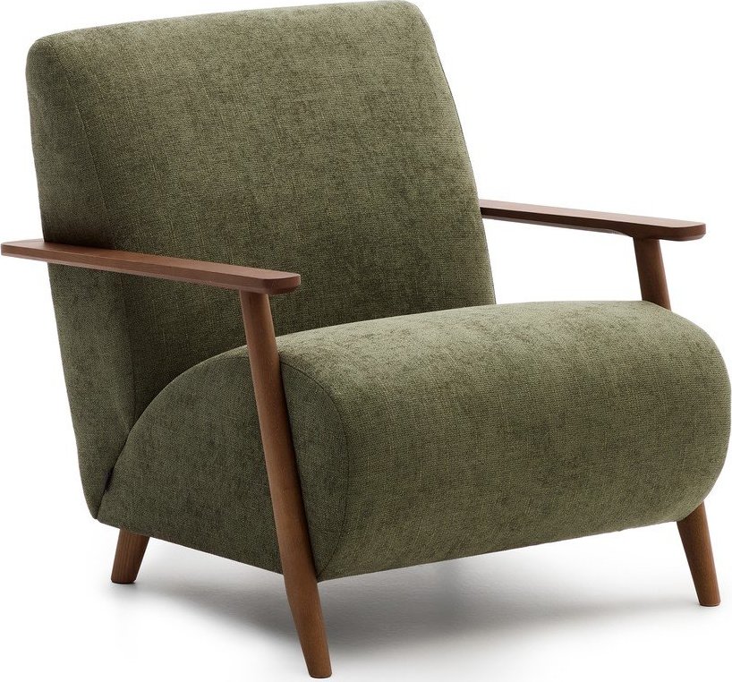 Zelené žinylkové křeslo Meghan – Kave Home Kave Home