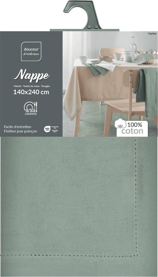 Bavlněný pratelný ubrus 140x240 cm Charline – douceur d'intérieur Douceur d intérieur