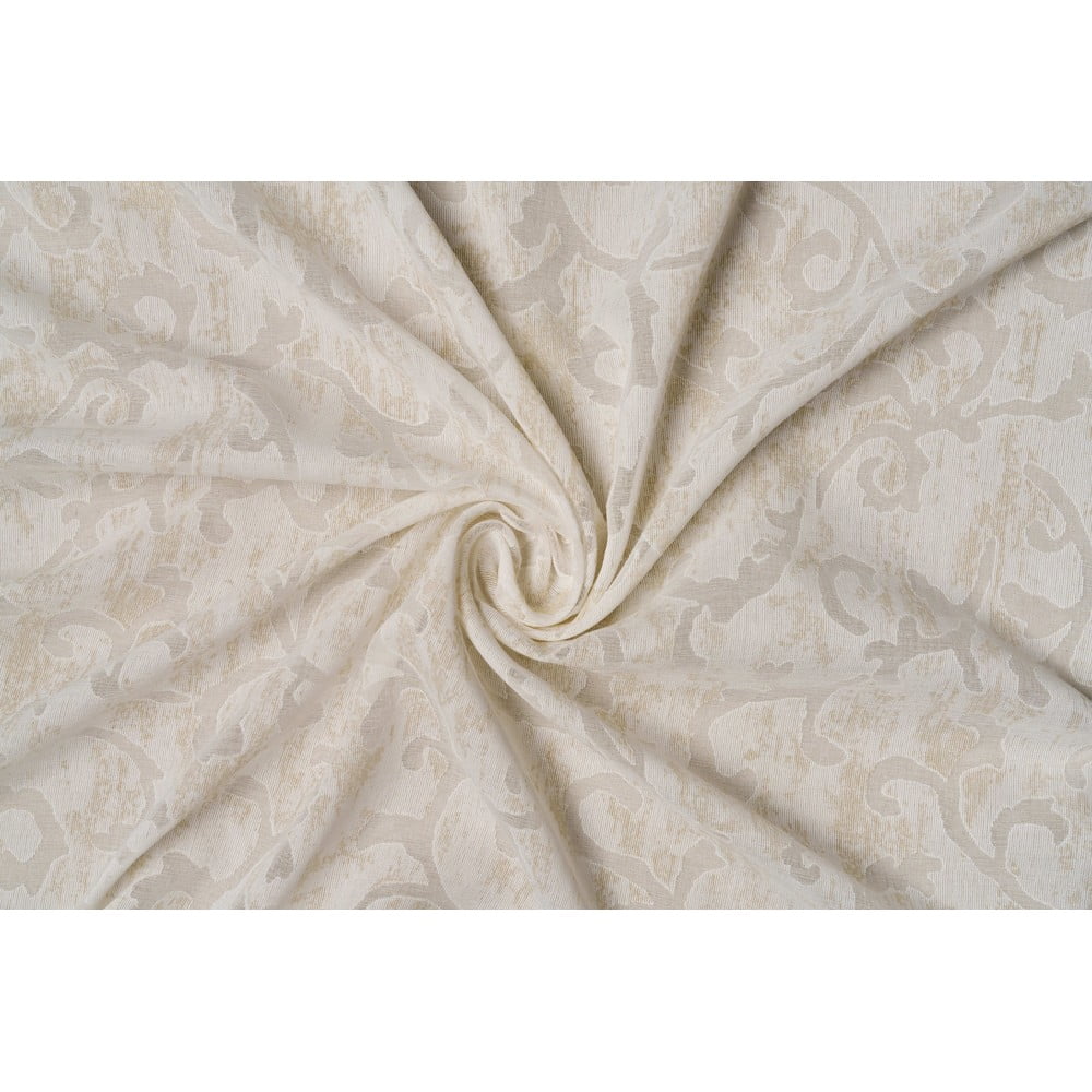 Béžová záclona 140x260 cm Baroque – Mendola Fabrics Mendola Fabrics