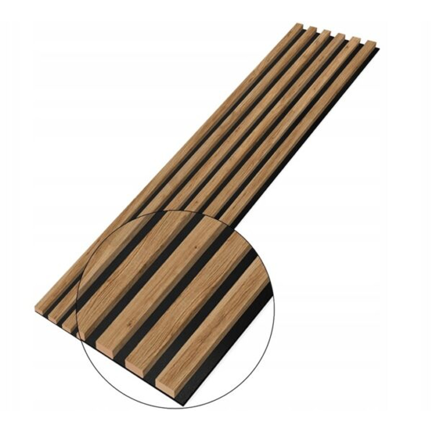Designový akustický panel Dub Catania - 28 cm - 6 lamel E-LAMELE
