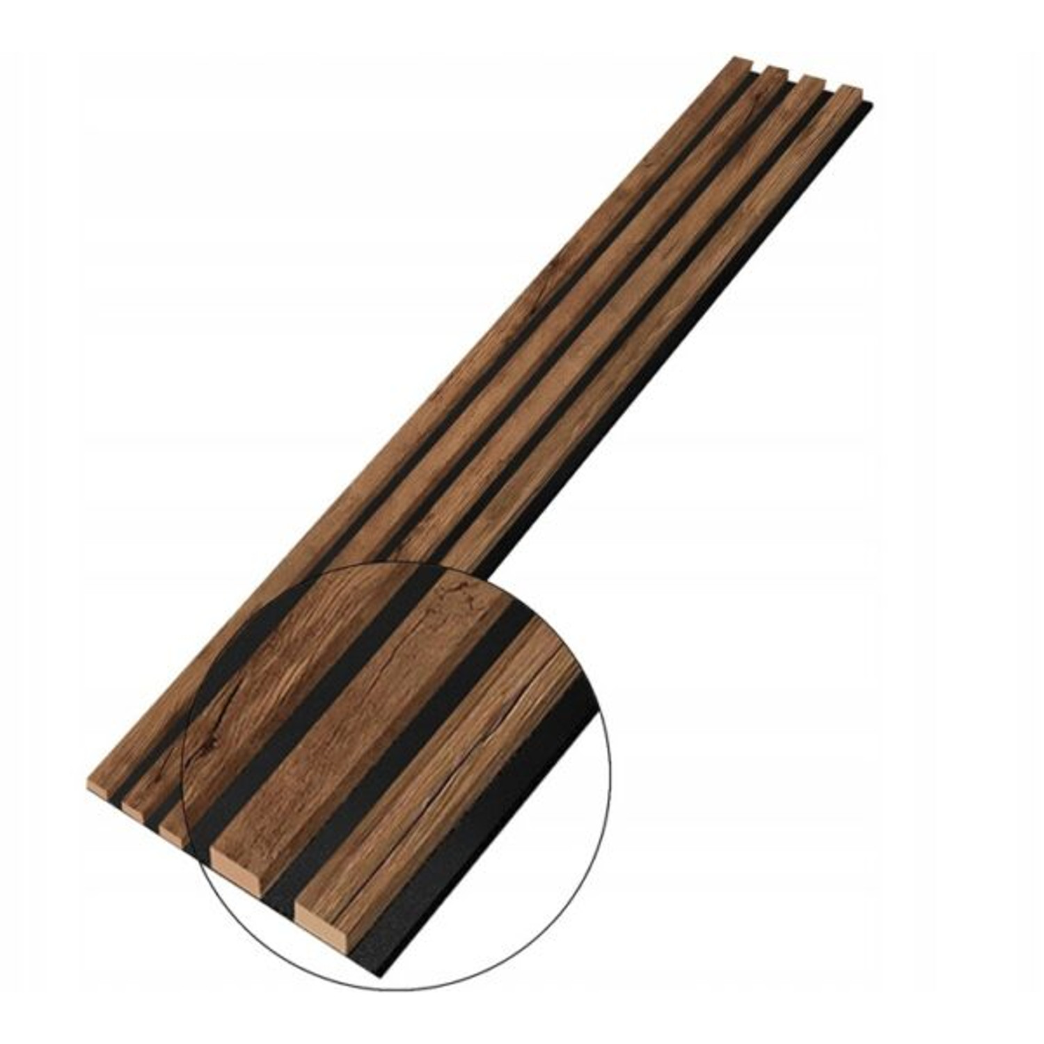 Designový akustický panel Dub Delano - 18 cm - 4 lamely E-LAMELE