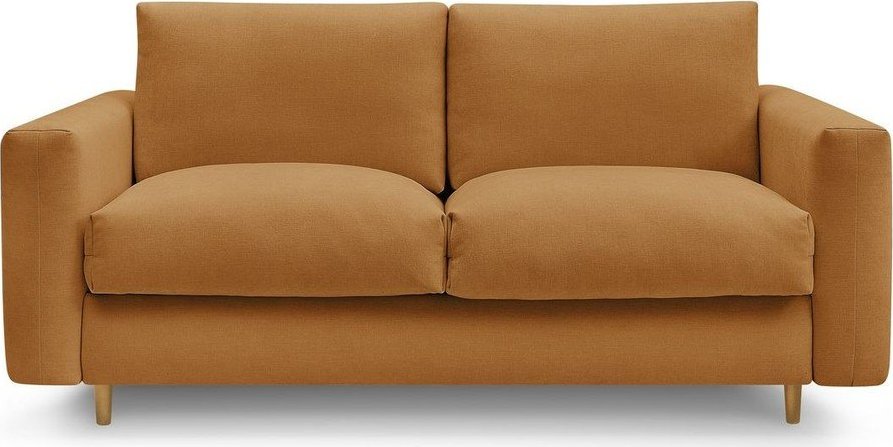 Pohovka na každodenní spaní/rozkládací v hořčicové barvě 220 cm Cocoone – Bobochic Paris Bobochic Paris