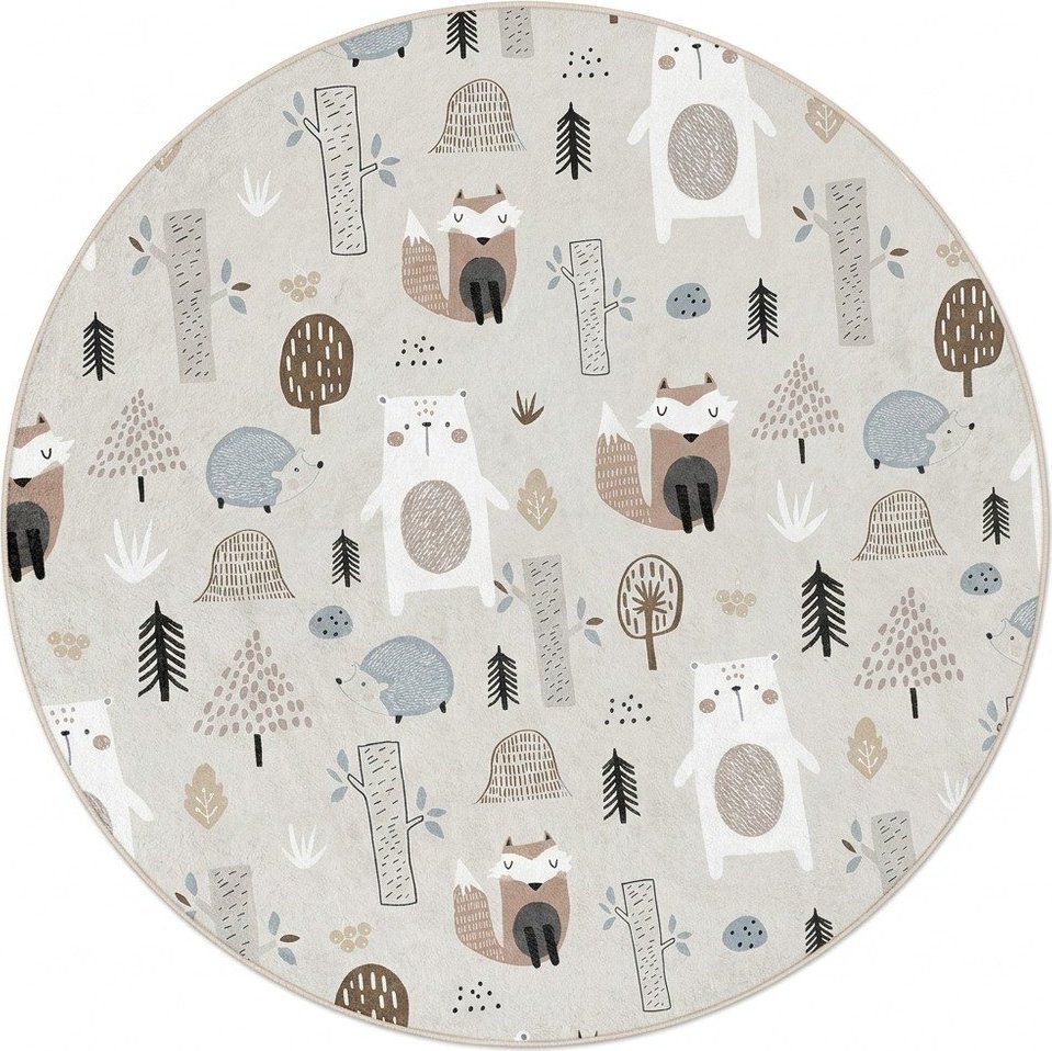 Pratelný dětský koberec ø150 cm Forest Friends – Mila Home Mila Home