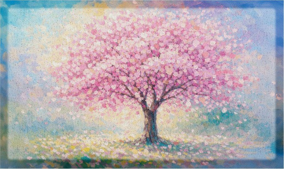 Rohožka z PVC 40x70 cm Blossom Tree – Artsy Doormats Artsy Doormats